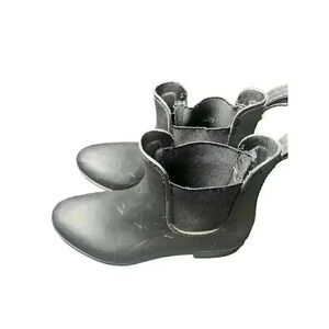 Sam Edelman "Tinsley" Women's Size 7 Black Rubber Rain Ankle Boots New